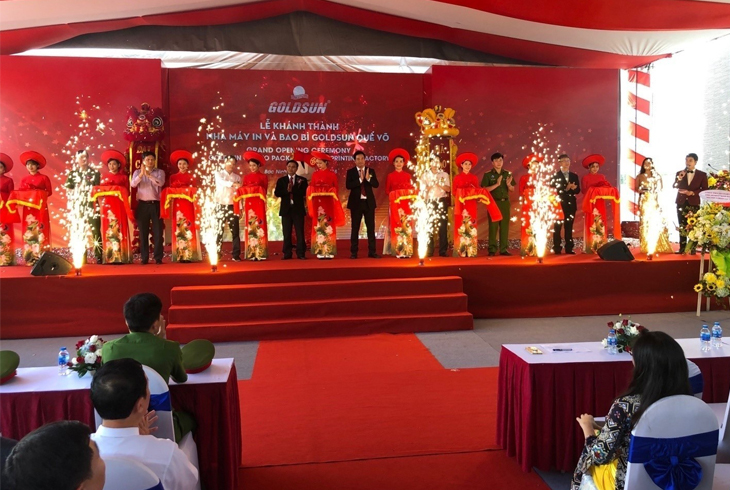 TẬP ĐOÀN GOLDSUN KHAI TRƯƠNG NHÀ MÁY IN BAO BÌ
