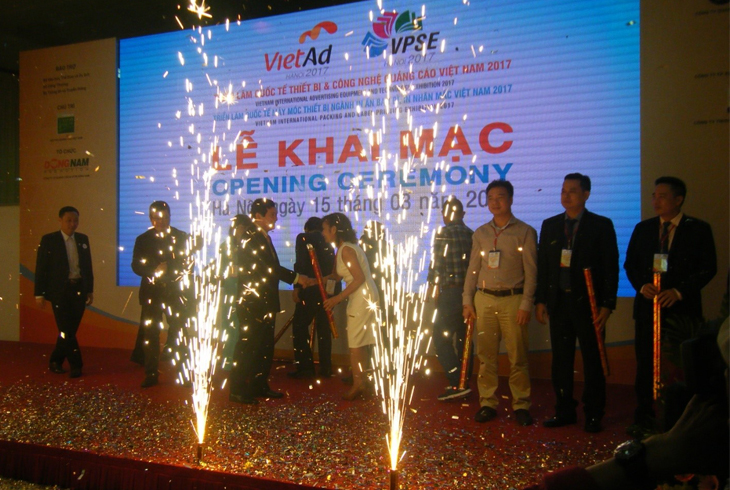 Khai mạc triển làm quốc tế thiết bị và công nghệ quảng cáo , in bao bì